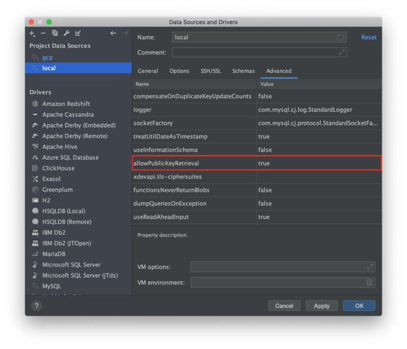 access database in Intellij