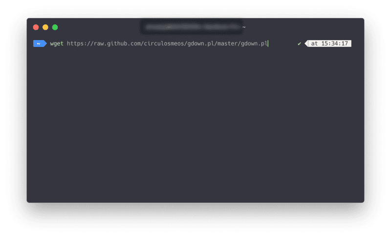 gdown.pl 스크립트 다운로드